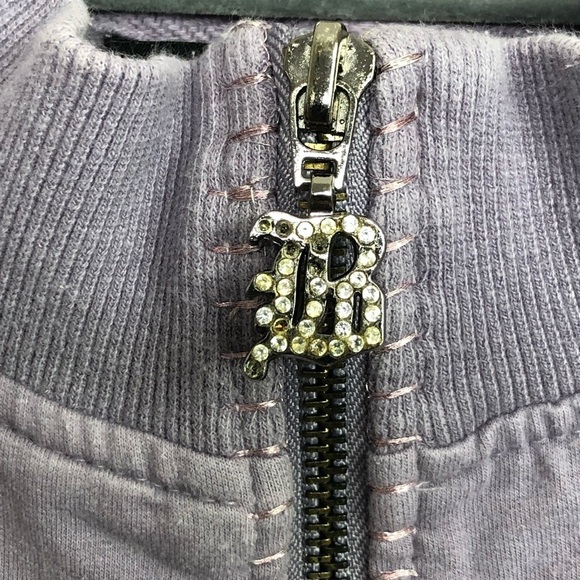 Bcbg Max Azria lavender embellish zip up jacket - Picture 5 of 10
